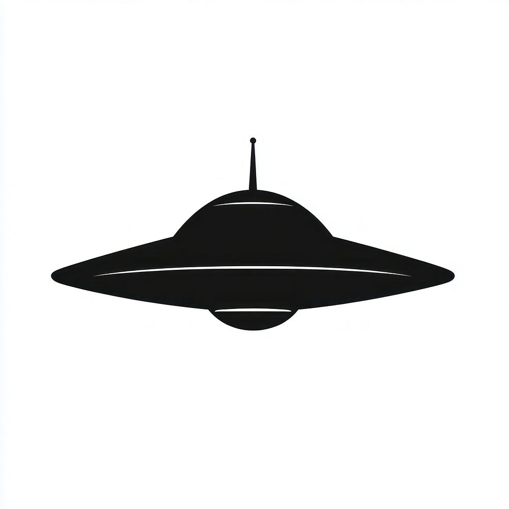 Ufo minimalist black white.