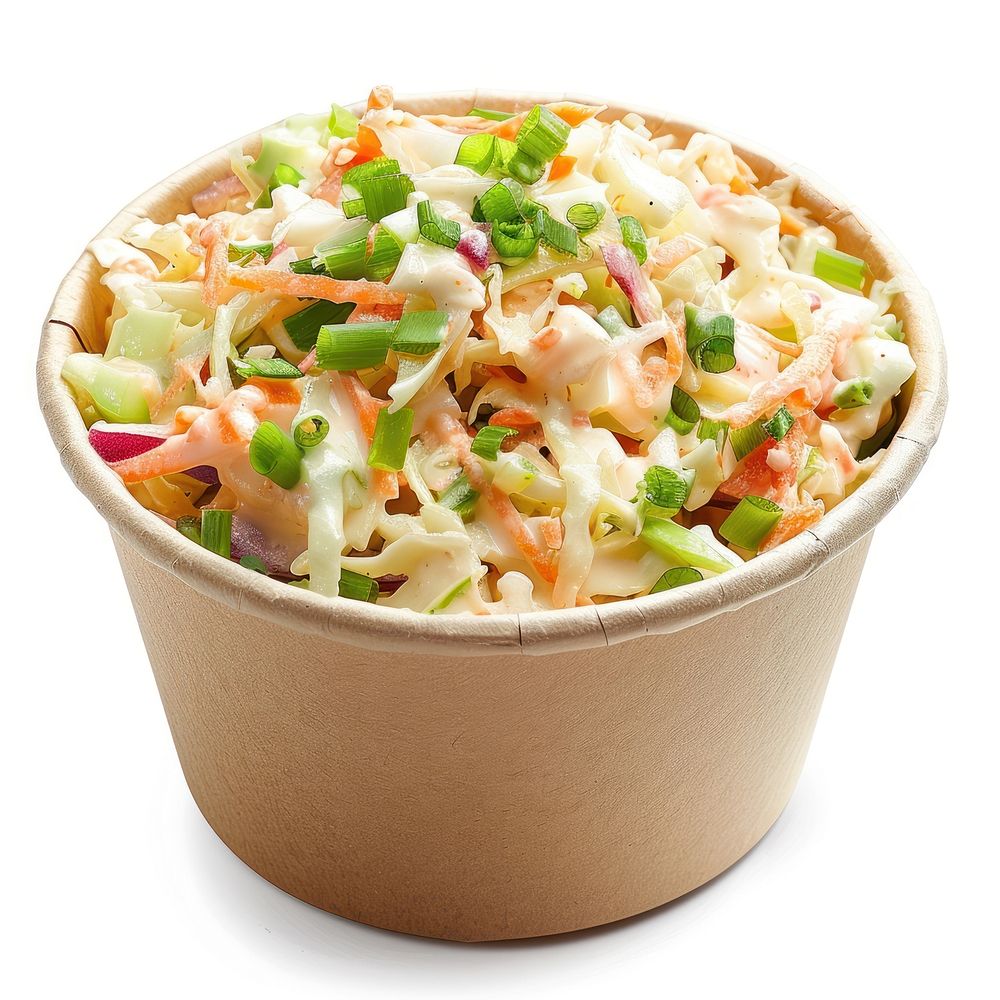 Bowl of coleslaw food vegetable salad.