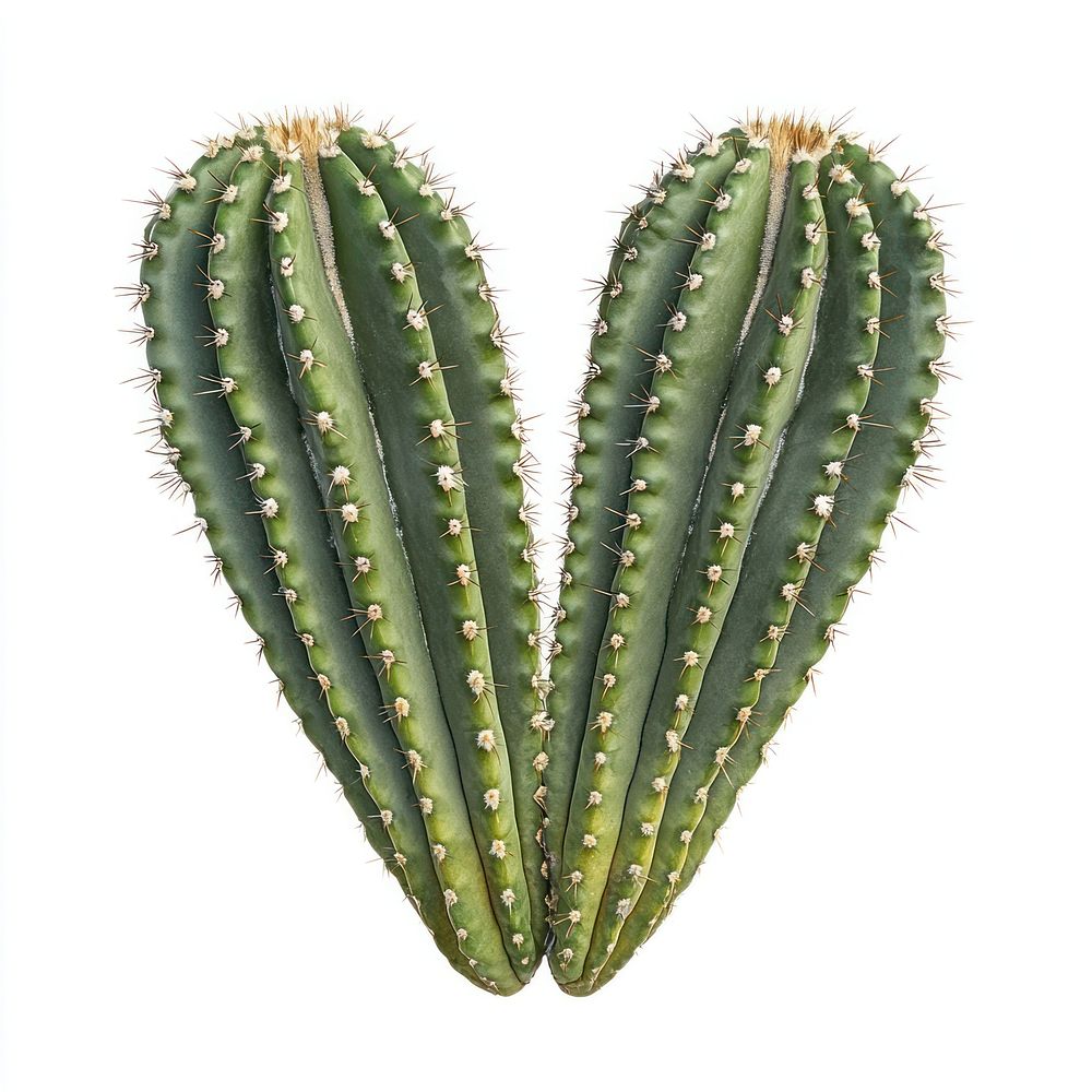 An isolated angel wing cactus photography plant heart-shaped.