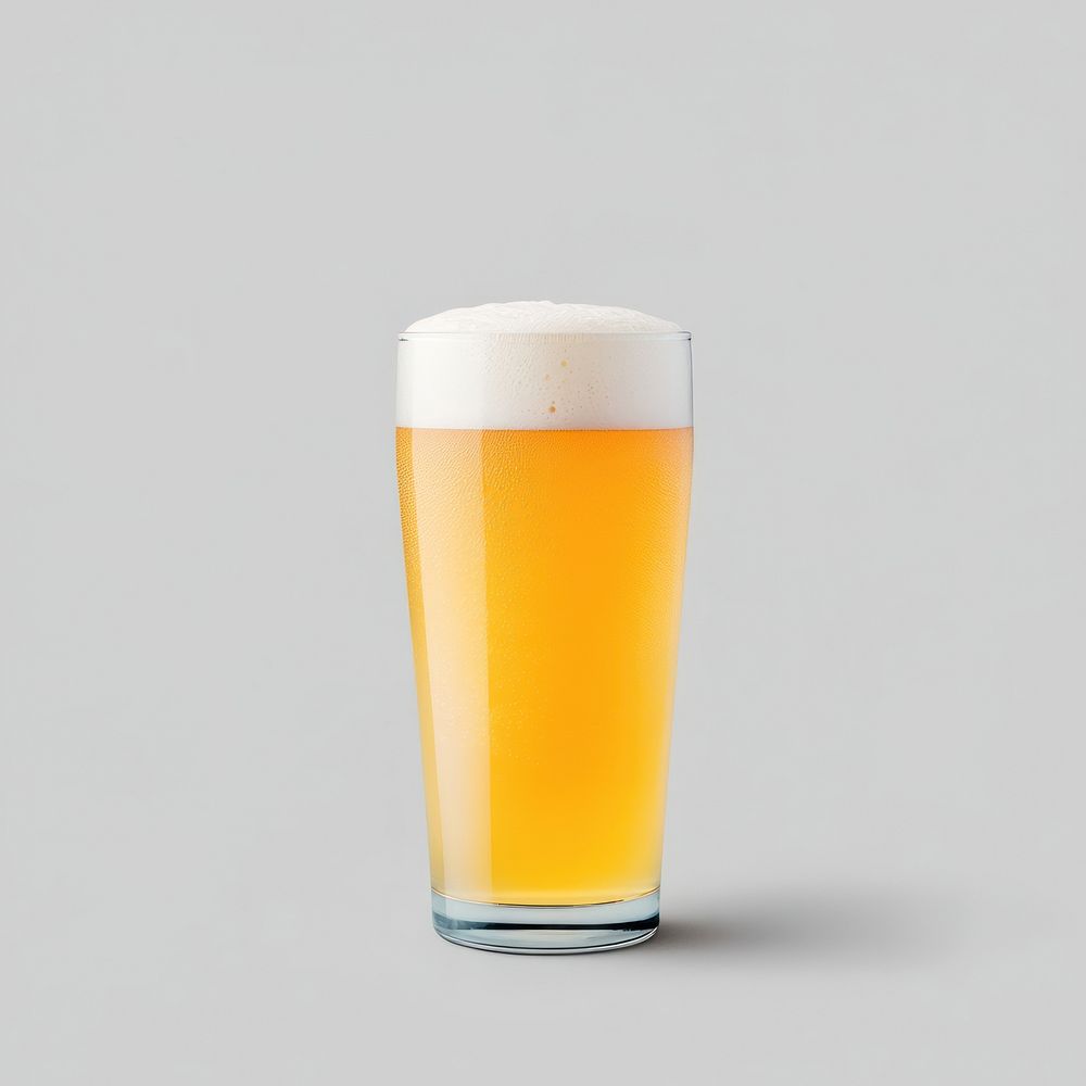 An isolated glass of beer drink photography beverage.