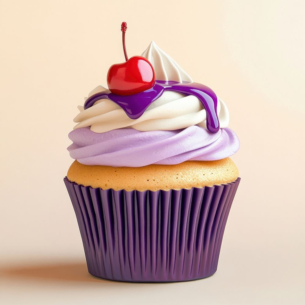 A beautiful cupcake photography frosting dessert.