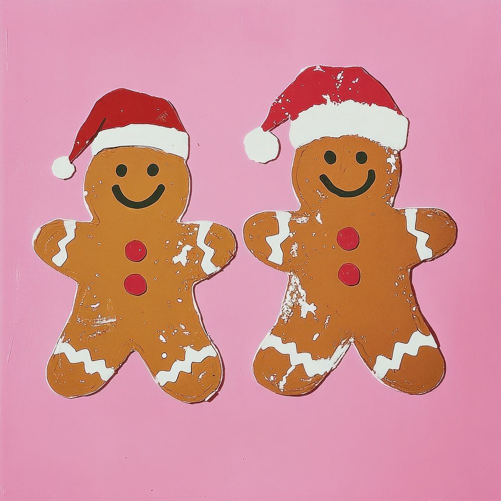 Gingerbread man gingerbread illustration background.