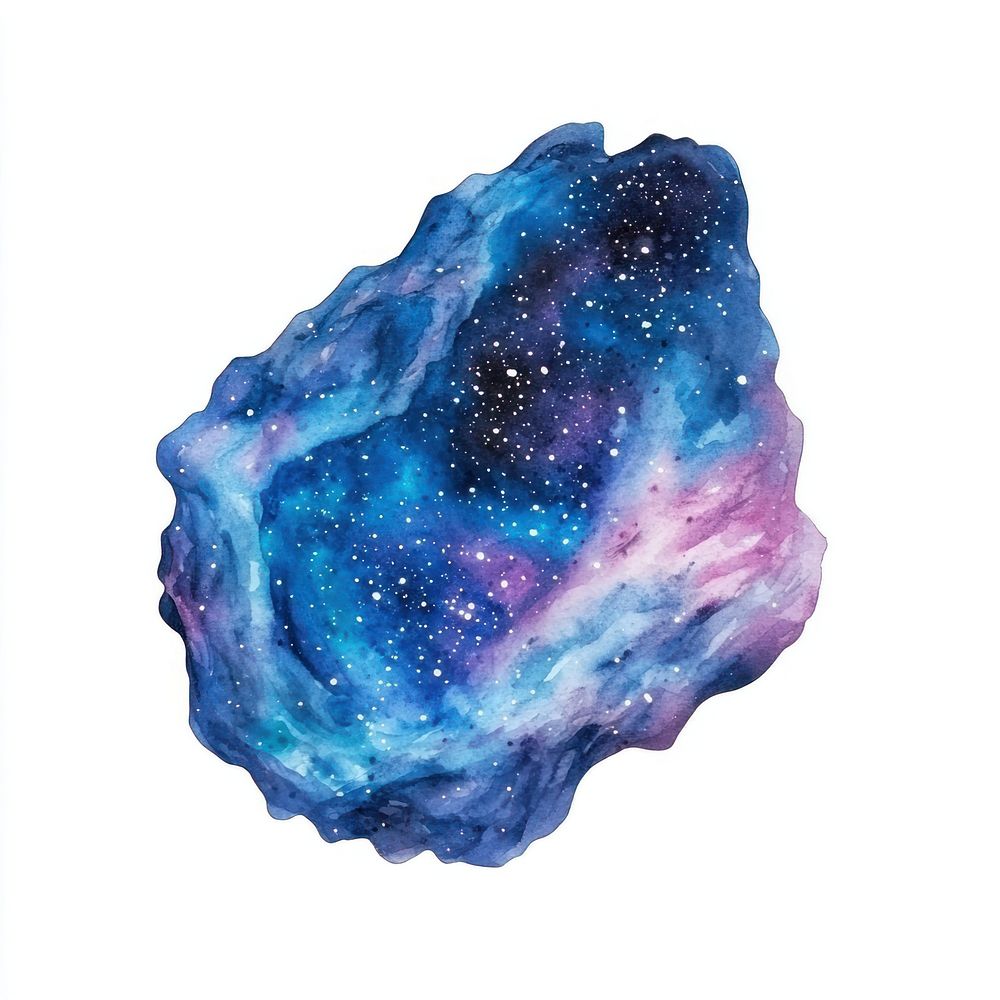 Space in Watercolor style watercolor galaxy illustration.