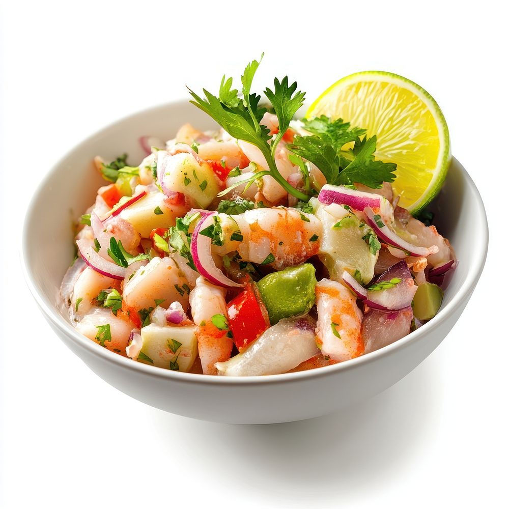 Cilantro seafood ceviche shrimp.