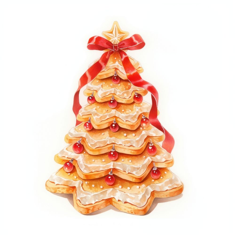christmas-tree-shaped-cookie-confectionery-free-photo-illustration