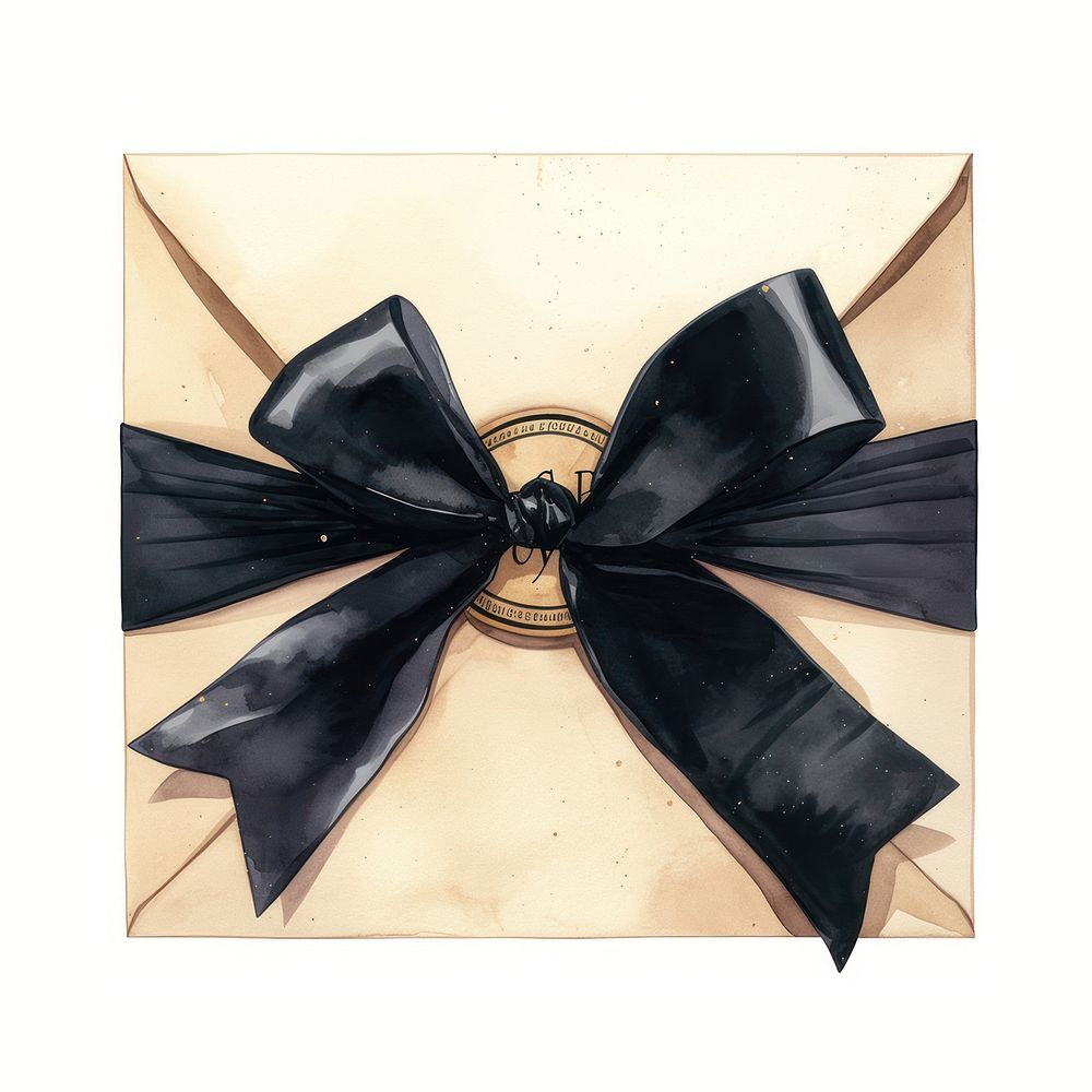 Black coquette love letter ribbon tie black ribbon.