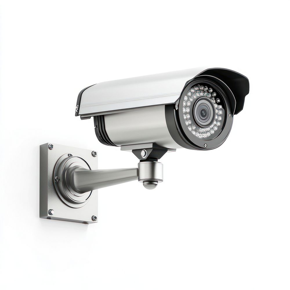 Real modern security camera surveillance monitoring outdoor.