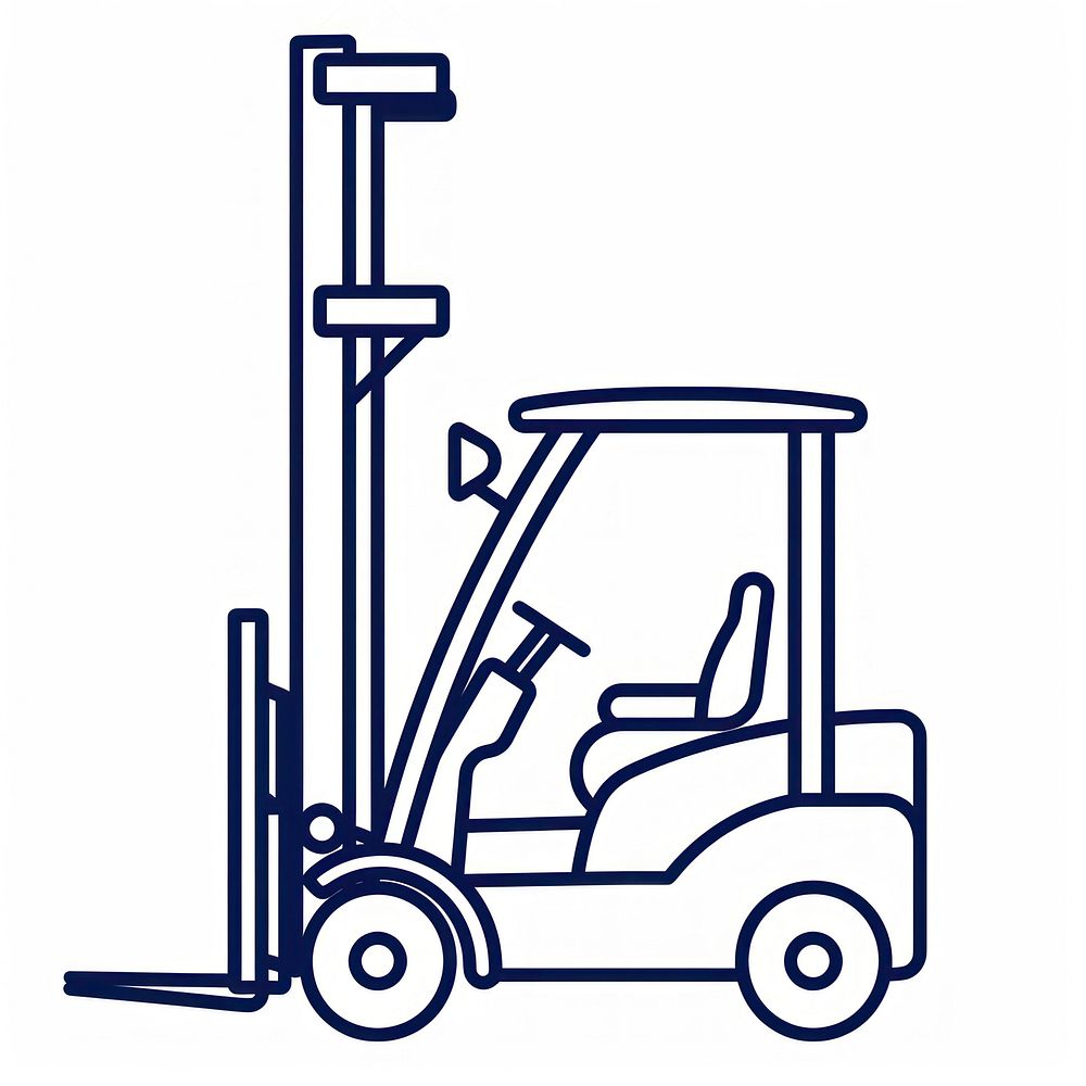 Forklift illustration forklift vehicle.