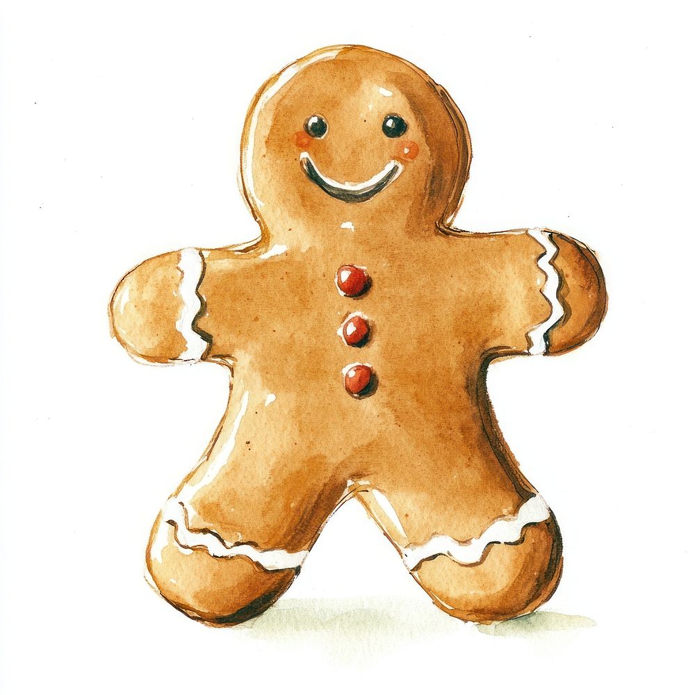 Gingerbread gingerbread illustration watercolor.