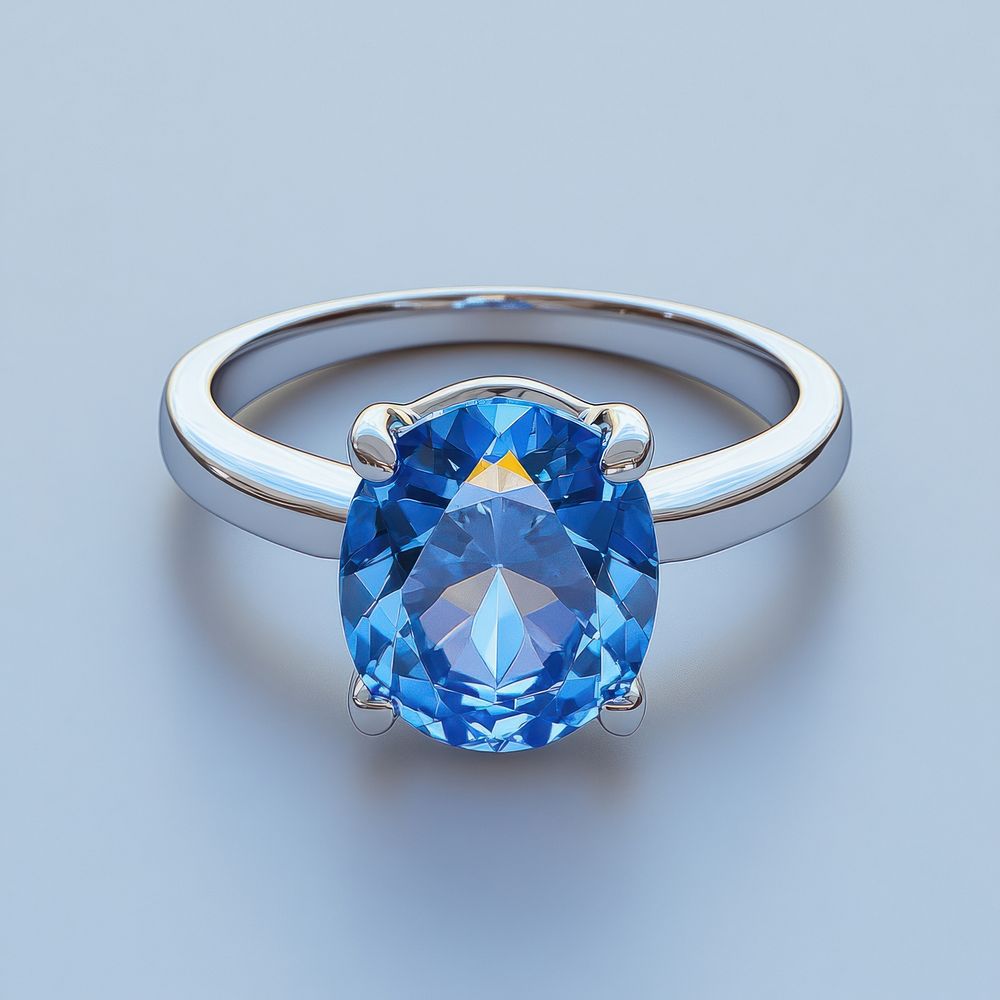 An isolated close up blue diamond ring accessories accessory gemstone.