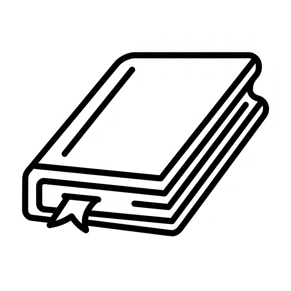 Simple Book icon illustration white book.