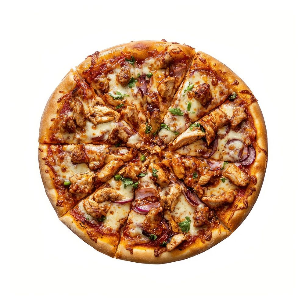 BBQ Chicken Pizza pizza chicken food.