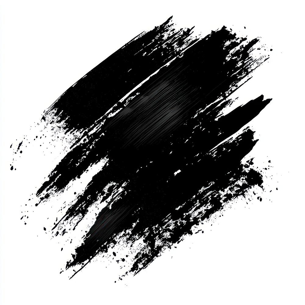 Sparkle brush stroke silhouette background black.