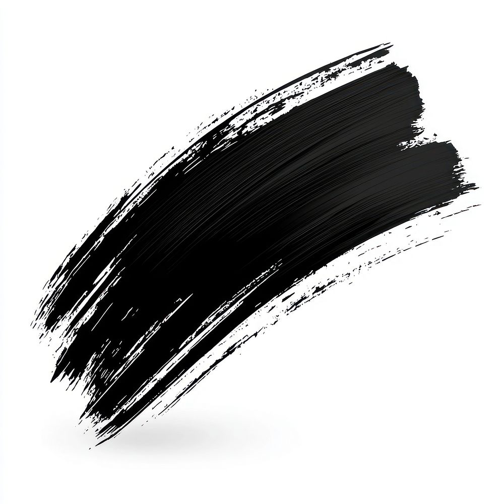 Table brush stroke silhouette background black.