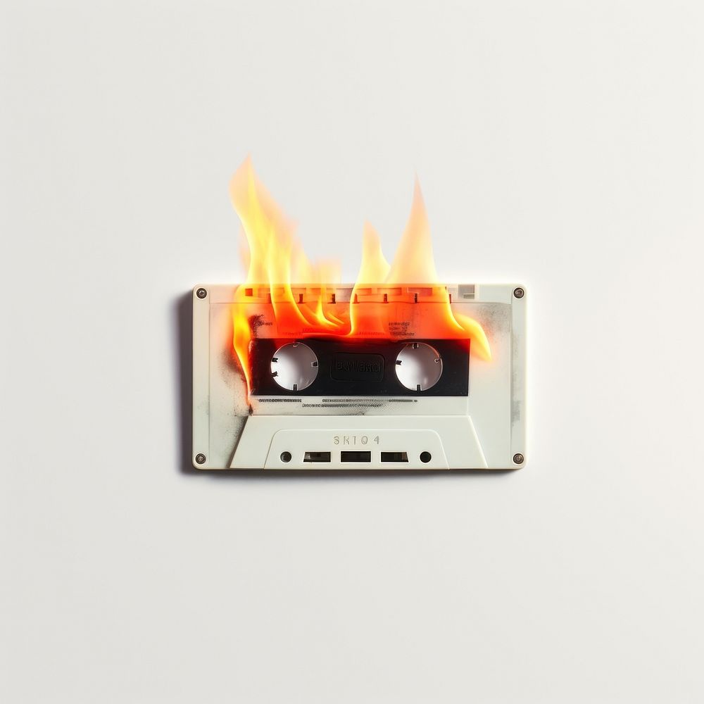 Photography Burning cassette tape burning | Free Photo - rawpixel