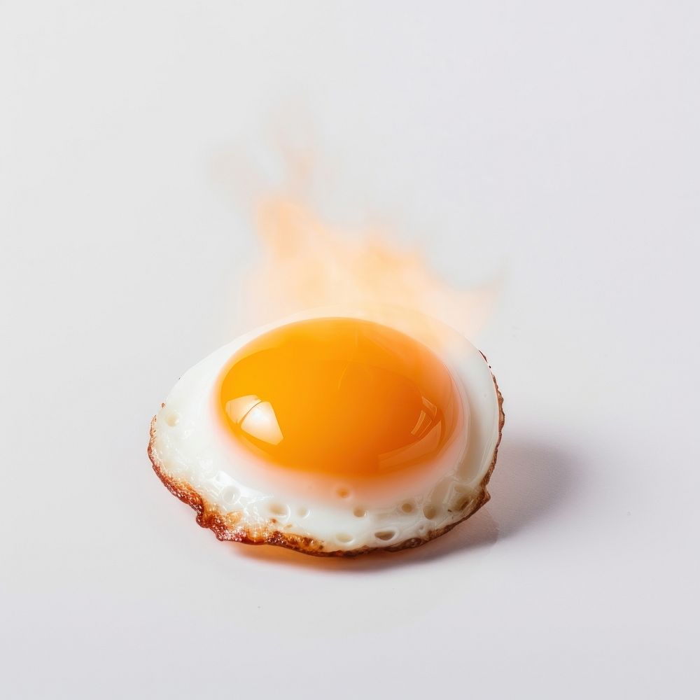 Photography of a Burning fried egg food fire misfortune.