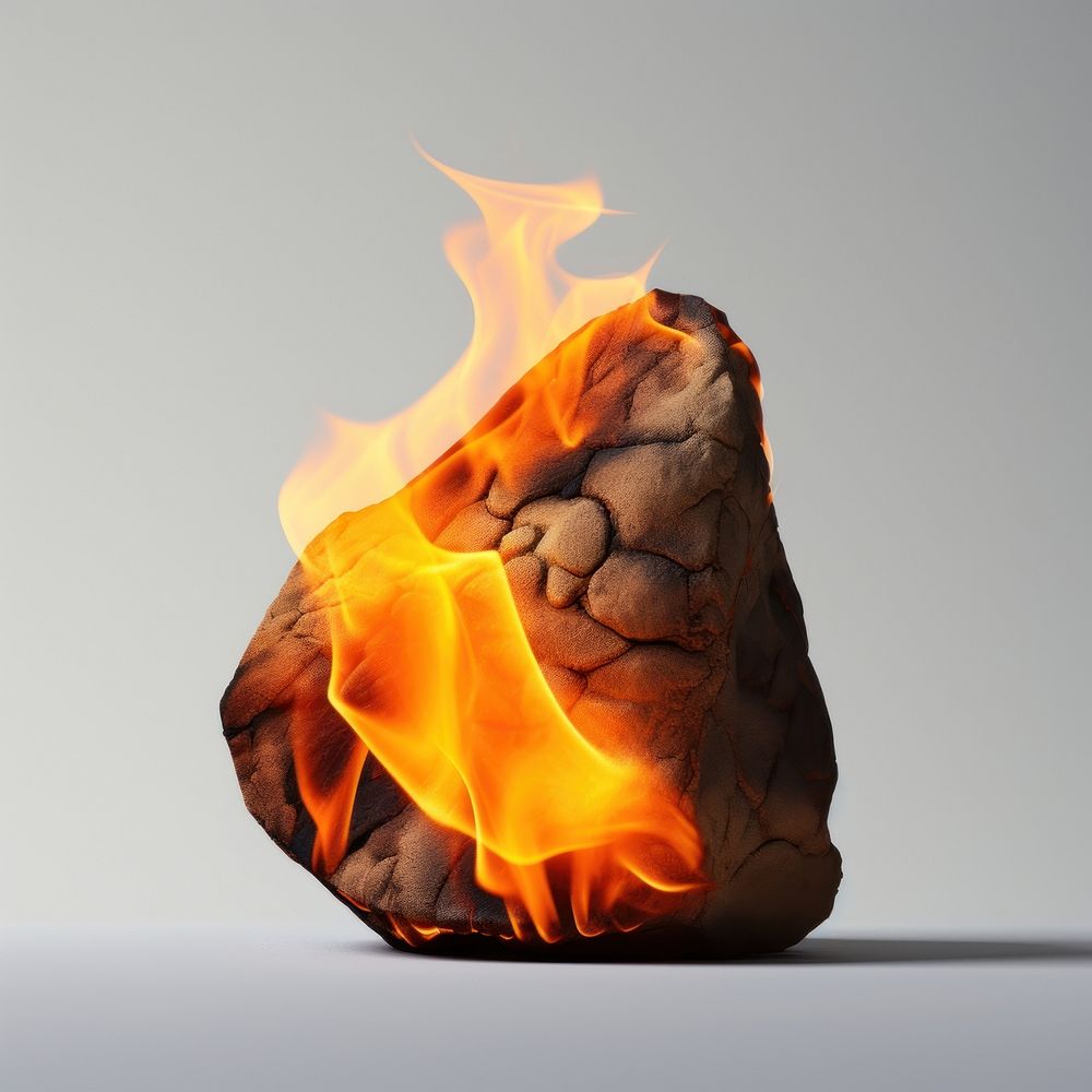 Photography of a Burning rock fire burning flame.