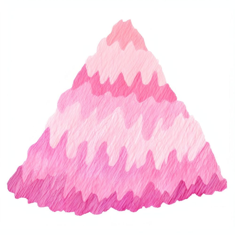 Pink mountain white background creativity abstract. AI generated Image by rawpixel.