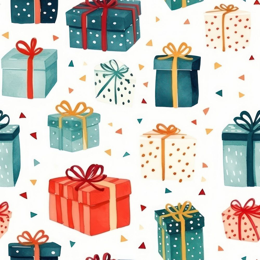 Gift boxes pattern celebration anniversary. AI generated Image by rawpixel.