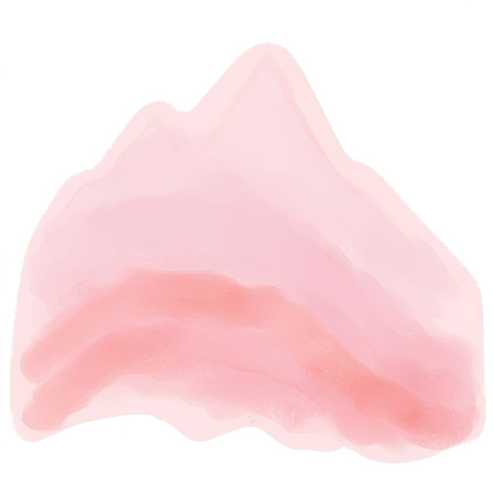 Pink mountain petal white background accessories. AI generated Image by rawpixel.