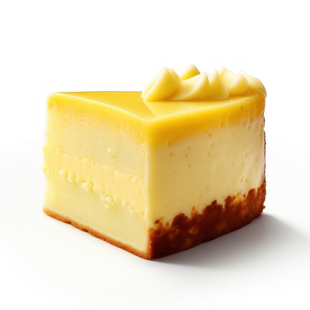 Custard Cake cake cheesecake dessert. AI generated Image by rawpixel.