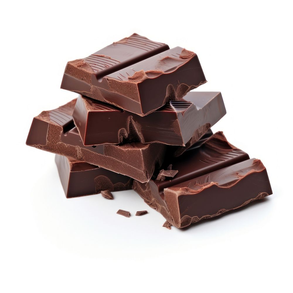 Dark Chocolate chocolate dessert fudge. AI generated Image by rawpixel.