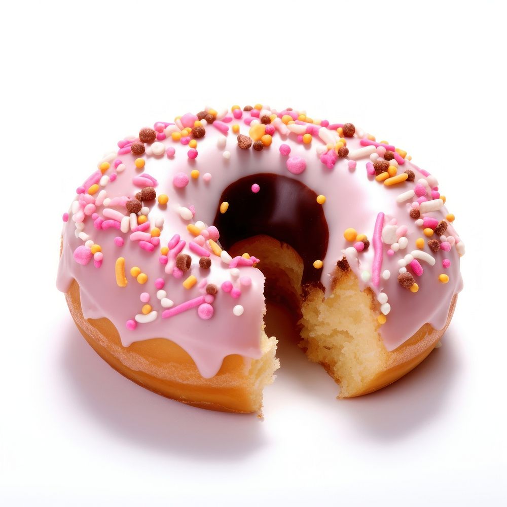 Donut donut dessert food. AI generated Image by rawpixel.