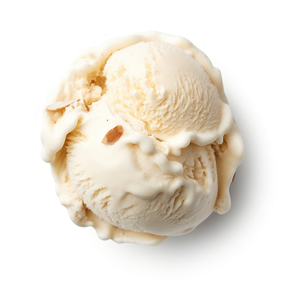 Almond cream dessert food. AI generated Image by rawpixel.