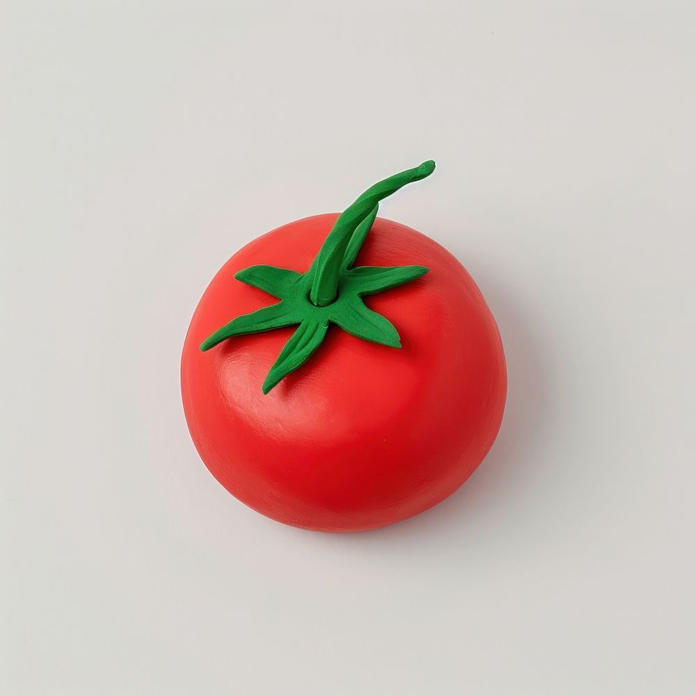 Plasticine of tomato vegetable plant food.