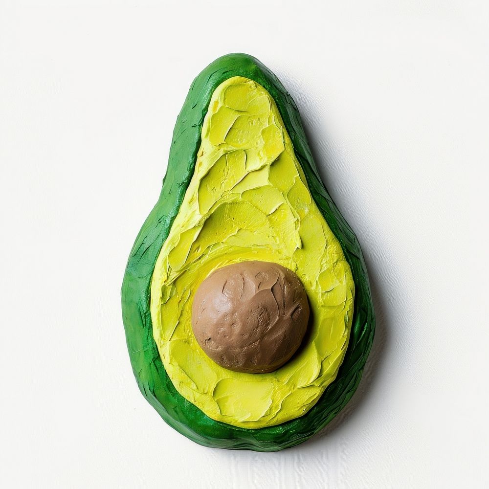 Plasticine of avocado plant food vegetable.