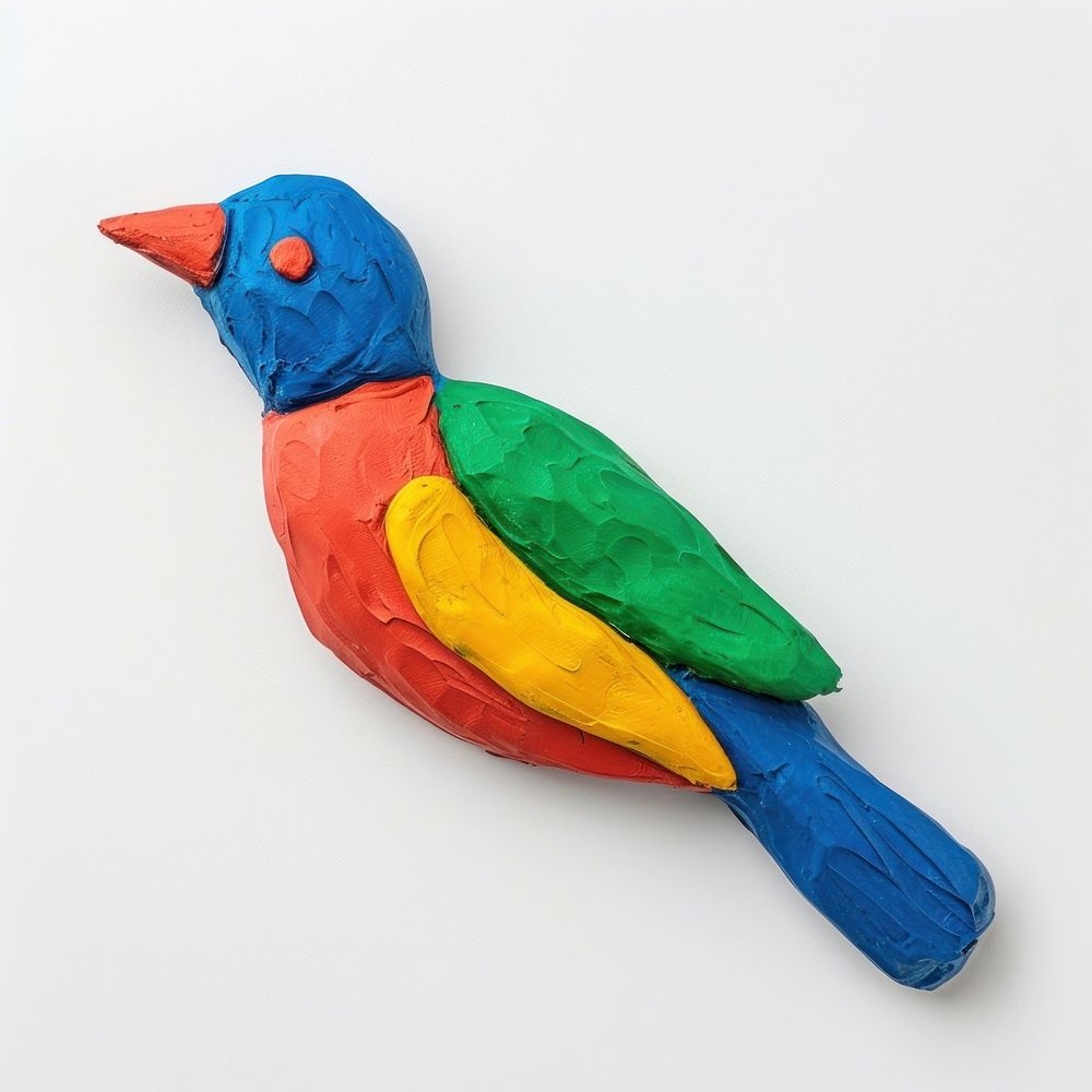 Plasticine of bird animal beak art.