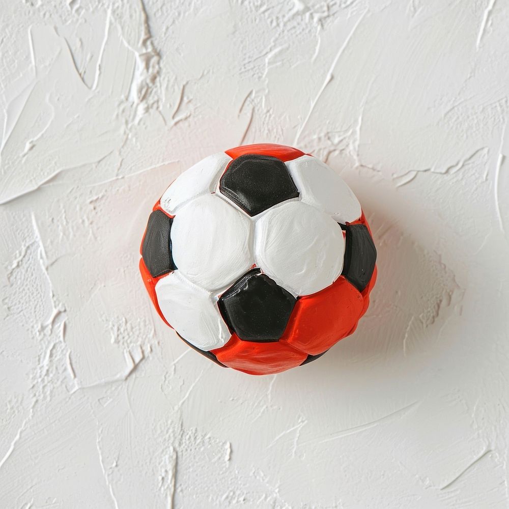 Plasticine of football sports circle futsal.