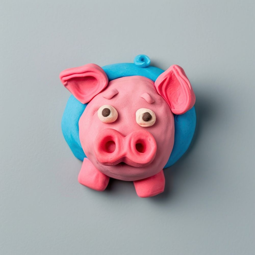 Plasticine of piggy bank animal cute toy.