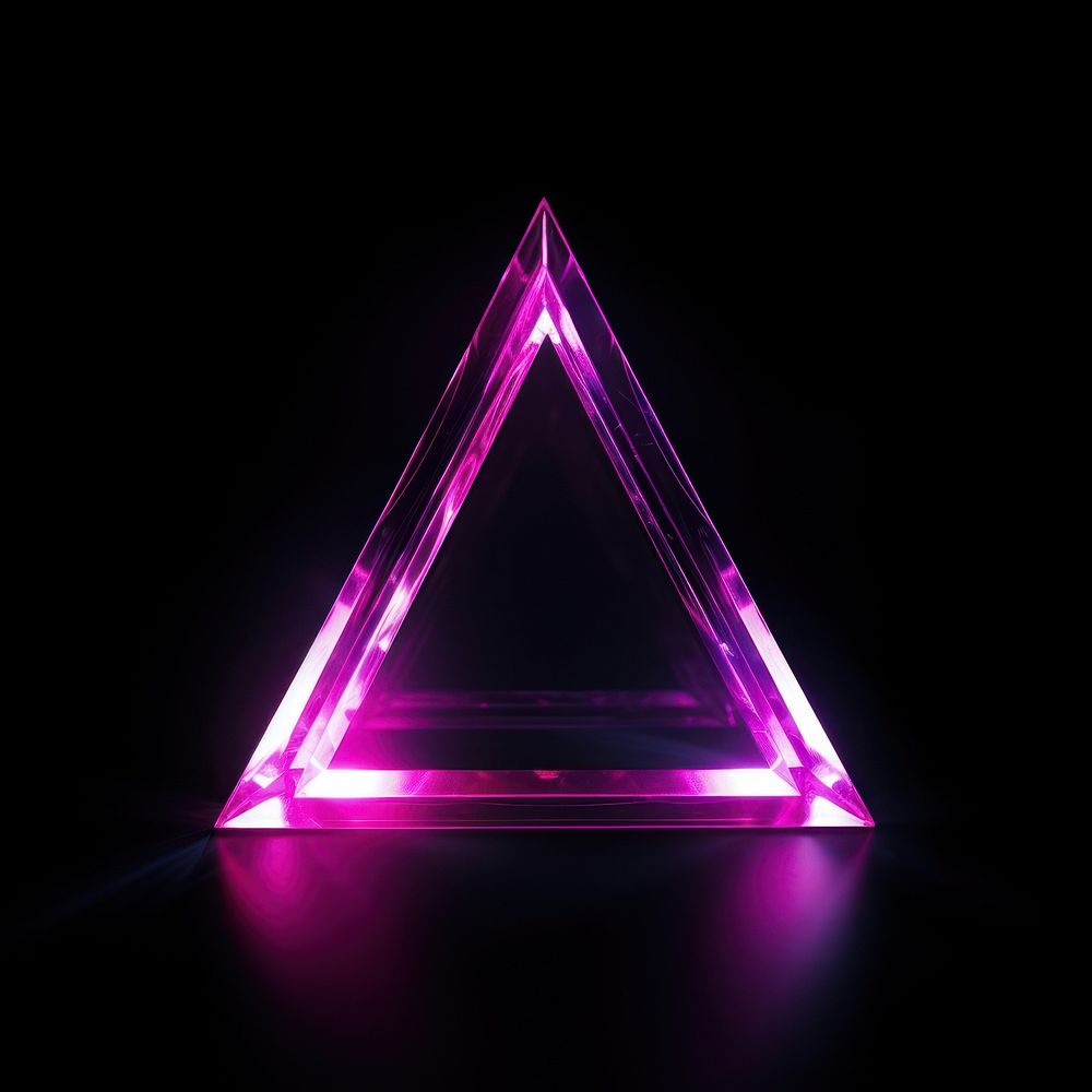 Triangle purple abstract light.