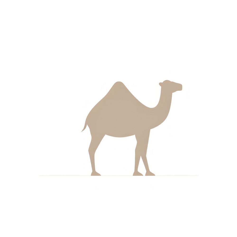 Camel animal mammal white background. AI generated Image by rawpixel.