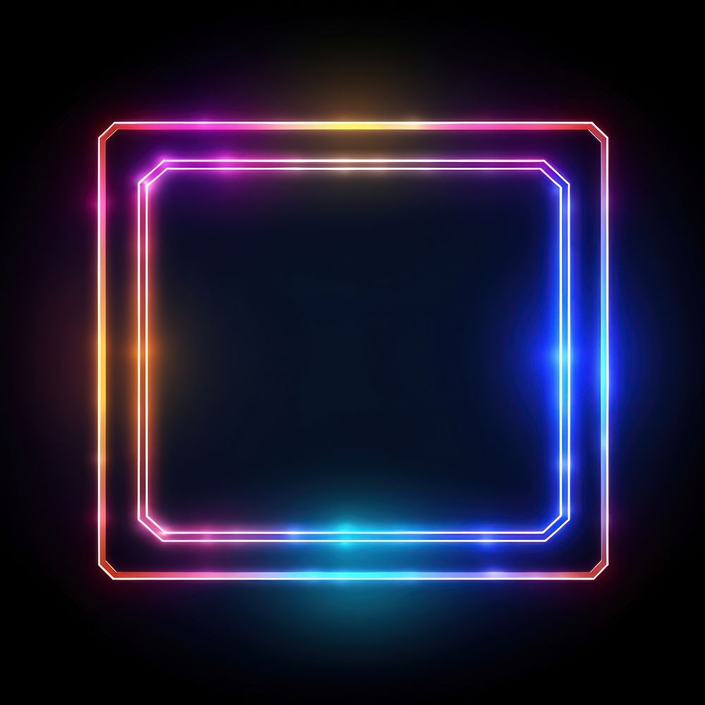 Abstract frame light neon technology.