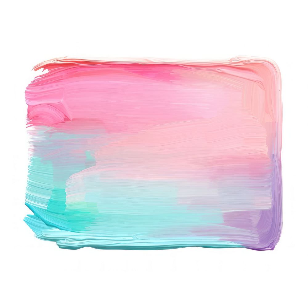 Abstract pastel flat paint brush stroke backgrounds rectangle white background.