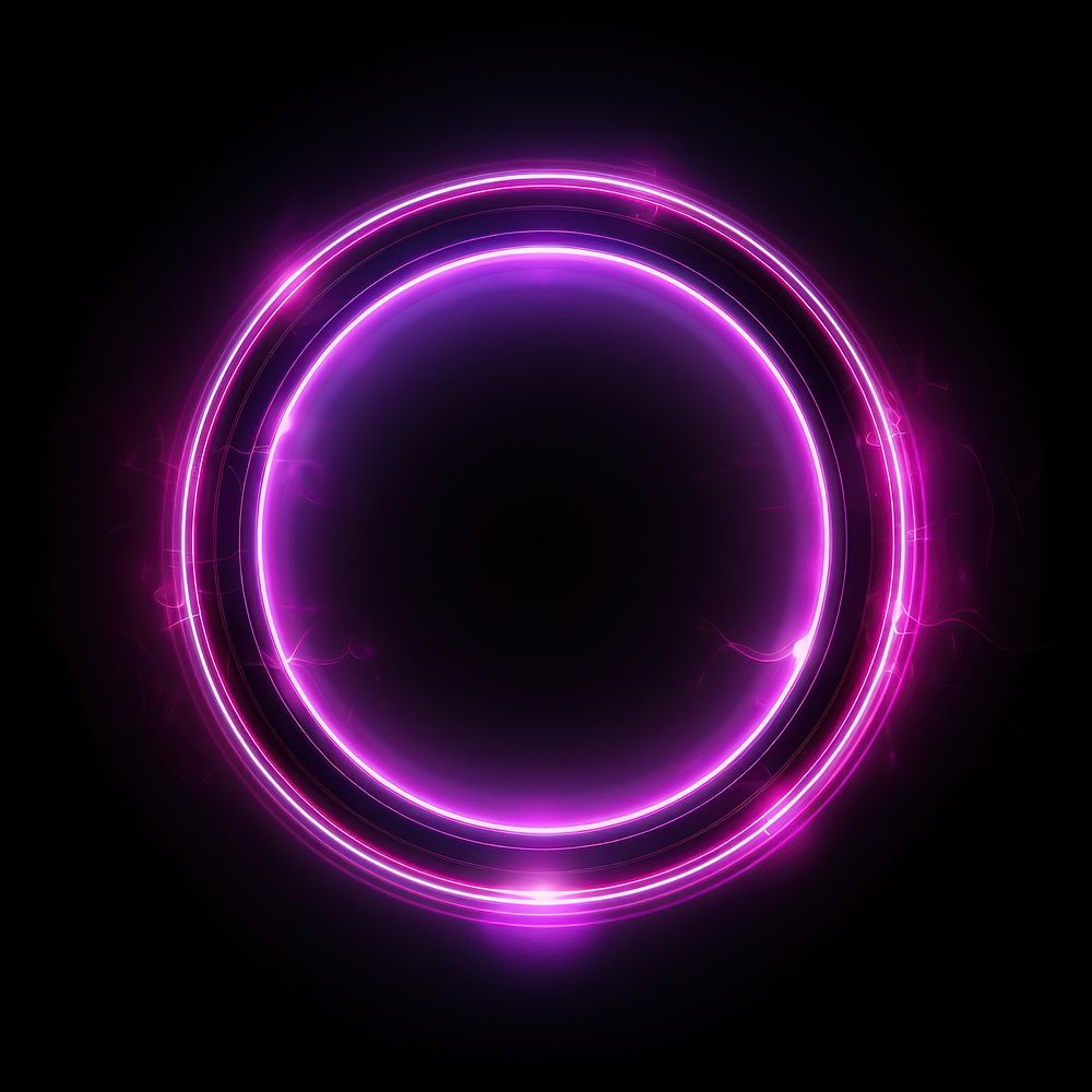 Circle purple light neon.