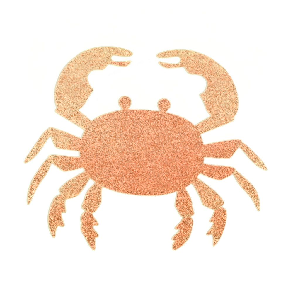 Crab seafood animal white background. AI generated Image by rawpixel.