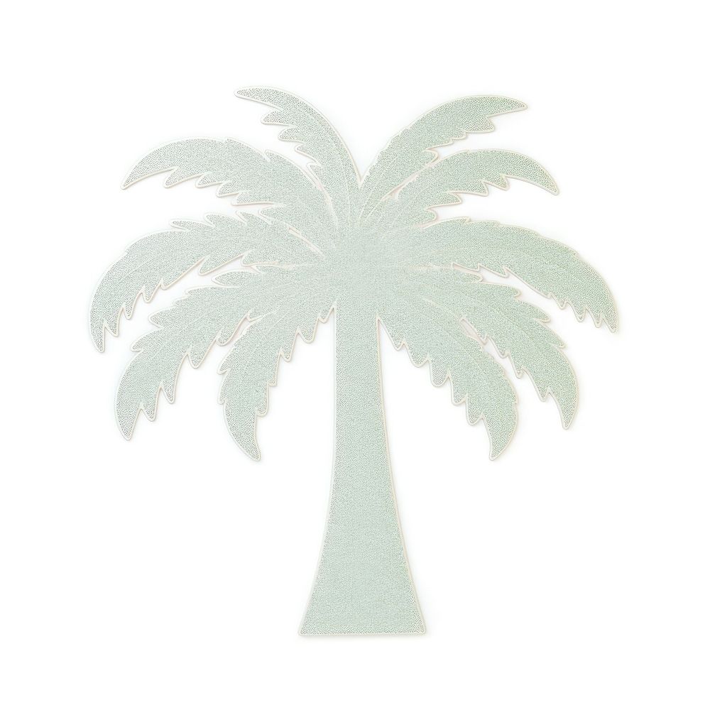 Plam tree plant white background arecaceae. AI generated Image by rawpixel.