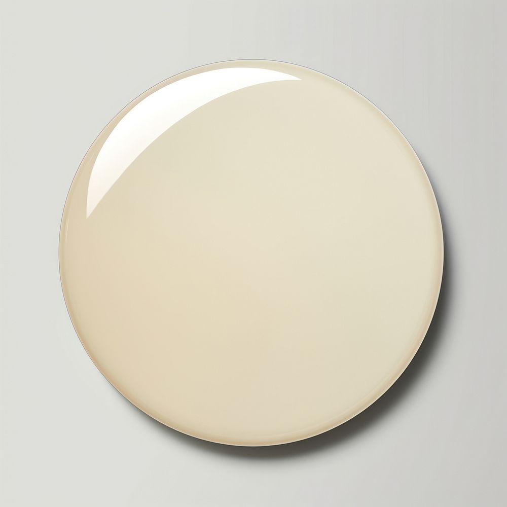 Round Glued gloss paper Sticker white background simplicity porcelain.