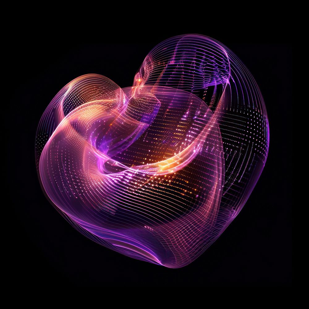 Love purple technology abstract.
