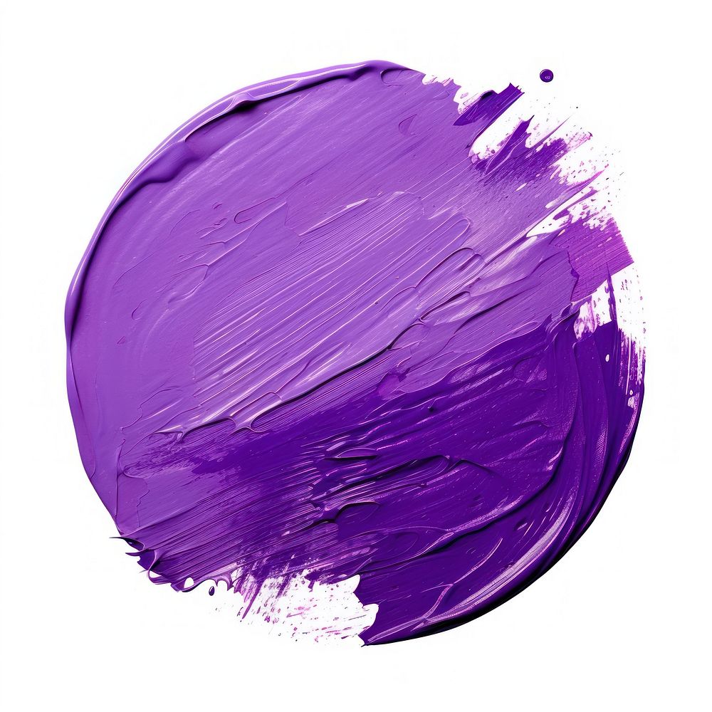 Purple flat paint brush stroke backgrounds white background splattered.
