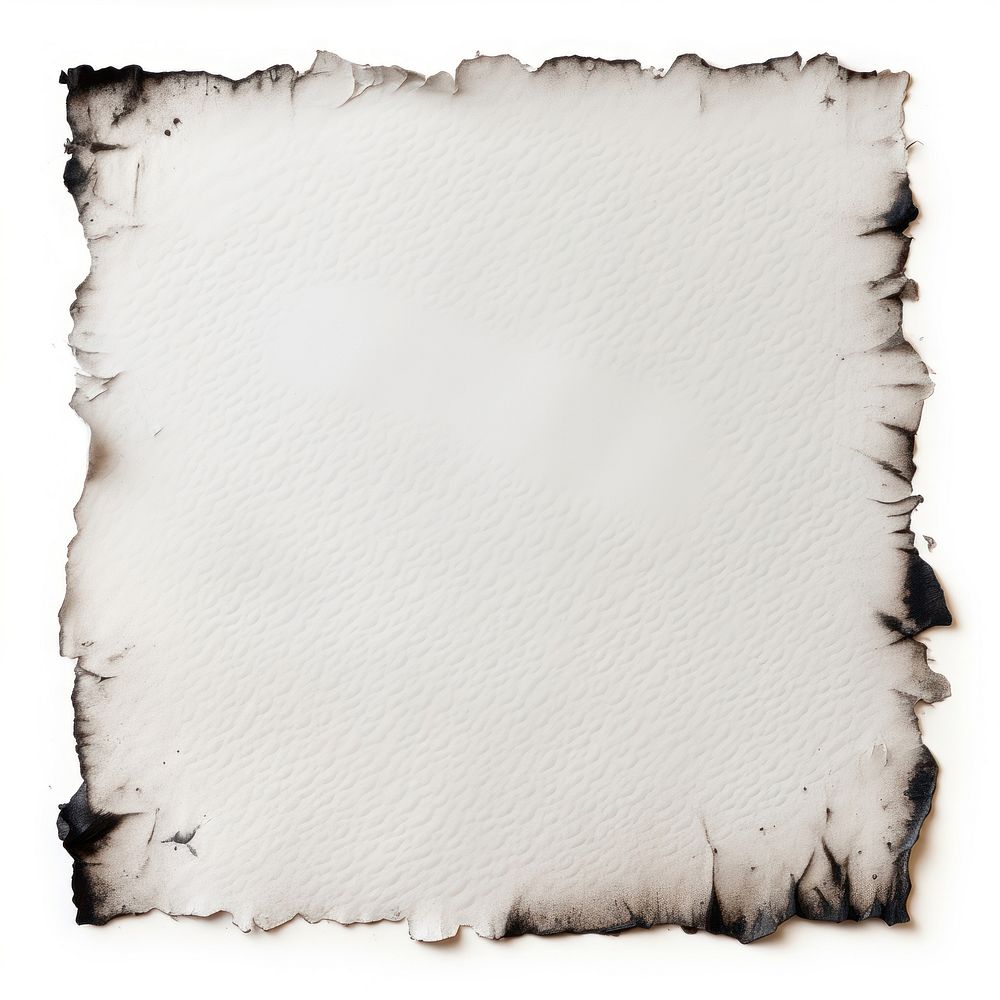 White paper with burnt backgrounds text white background.