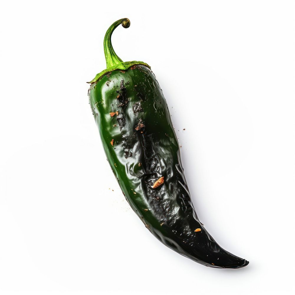 Jalapeno with burnt vegetable plant food.