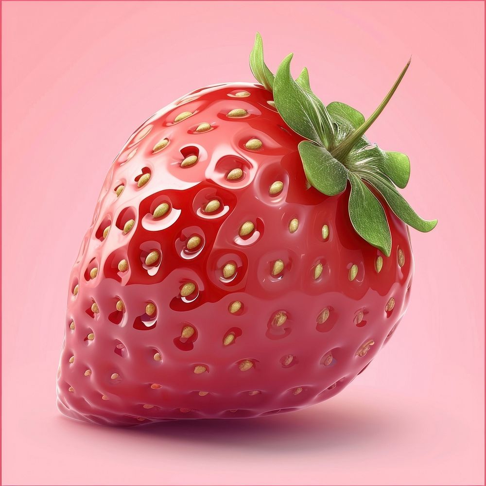 Strawberry with sugar glaze fruit plant food.