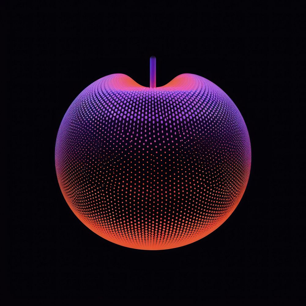 Simple shape in halftone purple technology night.