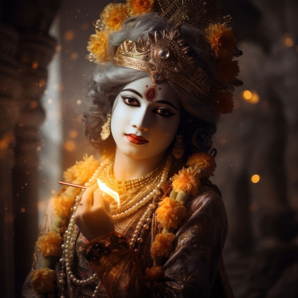 Krishna carnival adult gold.