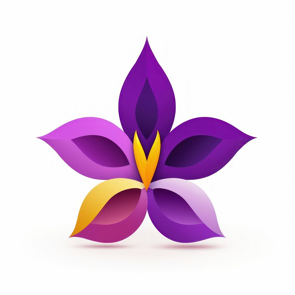 Mardi gras fleur symbol flower purple petal.