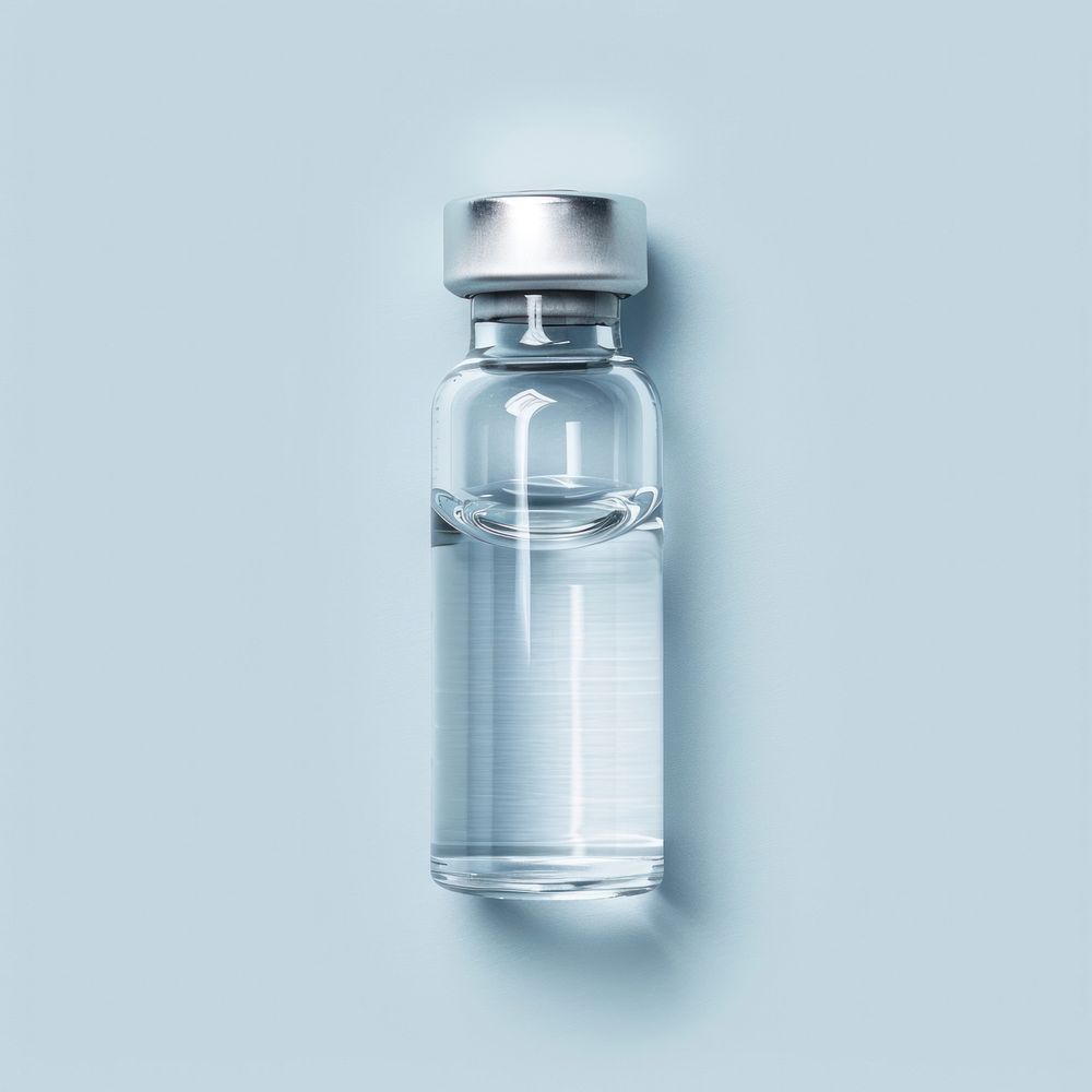 Sterile injection vial  bottle glass drinkware.